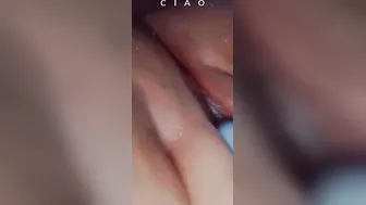 Im so vulgar. Having Fun with my leaking tight snatch