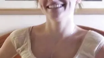 Cum hungry eighteen whore getting on her knees