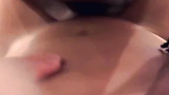 Boned doggy style and cum on stomach with thick cum
