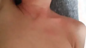 WTF  MANY CUM on tongue and melons my STEP SISTER