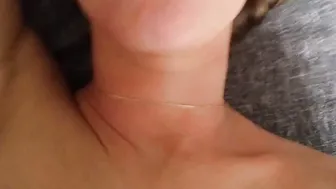 WTF  MANY CUM on tongue and melons my STEP SISTER