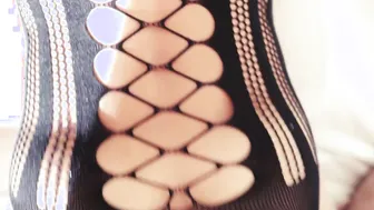 My MILF inside fishnet catsuit ride me sensually with her soak twat