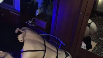 goddess masked Cutie blows penis and ejaculates squirt