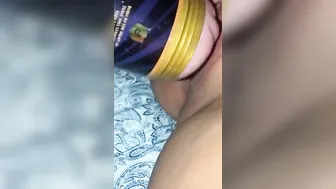 Juicy soak fleshlight tribbing twat play