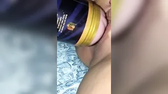 Juicy soak fleshlight tribbing twat play
