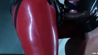 Pvc Fem Dom Gf | Fake-Dick | Oral Sex