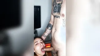 fellatio with cummed into the shower