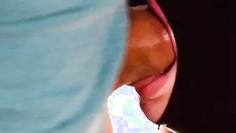 Deep Throat and facial for this slutty college GF.