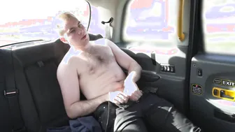 Female Fake Taxi Big Boobed Blonde Invites Passer-By to plowed her after Customer cannot got it up