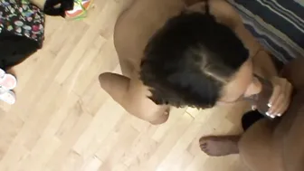 Thin Teenie with natural breasts and the big black dick during african