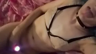 18 Yo bae spits and ejaculates on herself inside concealed