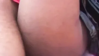 Ebony whore use for hardcore sex public by two ebony men