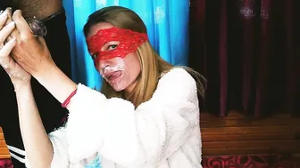 Cum Into Mouth and Smoke Inside Hands Incredible Blonde.