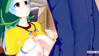 [Eroge Koikatsu ] H 3DCG Gigantic Titted Animated Clip (Touhou Project) [Hentai Game Toho Kasen Ibaraki]