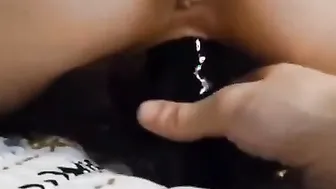 Toy pump used into tight babes twat
