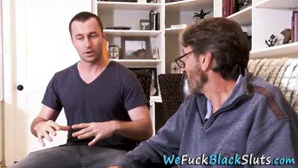 Big Tit black hot gets dped and blows