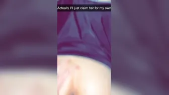 Cheating mistress Snapchat’s boyfriend while fucking roommate after argument