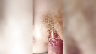 He strokes me and fucks my red twat
