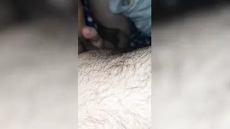 Step cougar mouth filled with cum from step son