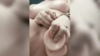 Masturbating with a plug