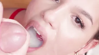 PremiumBukkake - Safira swallows 103 big mouthful cumshots
