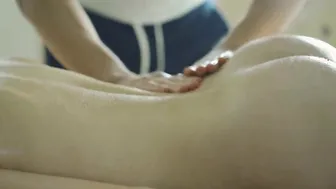 Blonde next door women give sexual head during rubs and