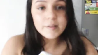 My stepsister makes Squirt into the kitchen-porn inside Spanish