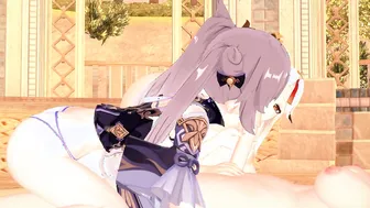Ningguang x Keqing x Zhongli anime 3D