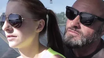 Geiler Fick inside dem Boot auf offenem Meer