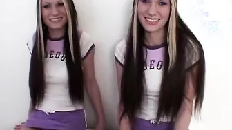 Round Tits porn video – Simpson Twins with rounded boobs Fingered Vagina