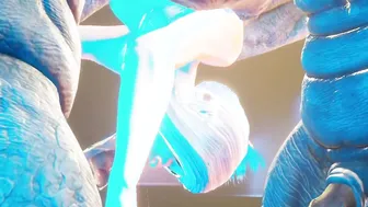 Double anal with muscular Furry monsters