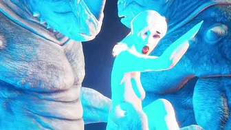 double anal with muscular Furry monsters