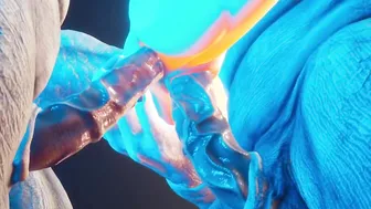 double anal with muscular Furry monsters