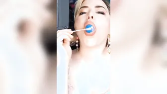 cougar loves to suck banned on TikTok lollipop tape