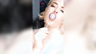 cougar loves to suck banned on TikTok lollipop tape
