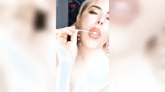 cougar loves to suck banned on TikTok lollipop tape