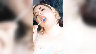 cougar loves to suck banned on TikTok lollipop tape