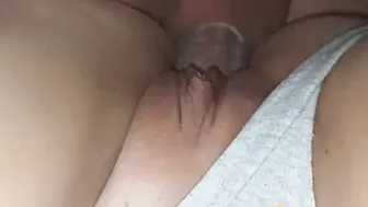 Fucks me with my lingerie on and ejaculates on my booty. point of view