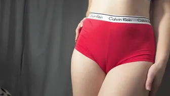 Cunt with mouth Inside Sports Lingerie Showing Off Her Cutie Cameltoe 4K