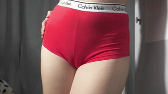 cunt with mouth Inside Sports Lingerie Showing Off Her Cutie Cameltoe 4K