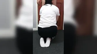Step MILF on her knees blowing penis on rainy day making step son cum on her face