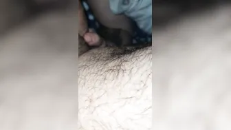 Step cougar deeply oral sex and swallowing cum before bed time