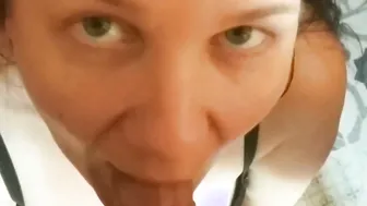 Come here bitch Throatfuck for skank mom