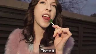 Outside Agent – lollipop sucker Chanel Kiss is taken from
