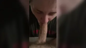 Warming me up with her mouth