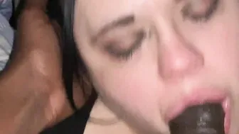 BBW Mouth Full Of big black cock
