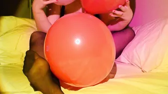 I play with balloons but I dont pop them