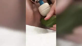 Testing another cucumber with my Hitachi