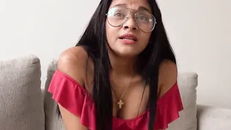 Crying porn video – So much cum into hispanic caught cheating mouth comes thru her nose