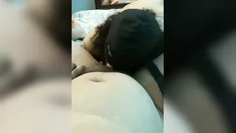 Submissive Bbw begged me to suck my nuts collared and leashed her then she get that nut